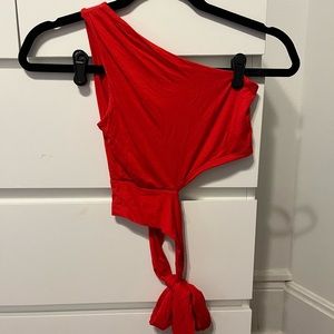 Women’s one shoulder crop top